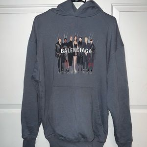 Balenciaga Gray Oversized Hoodie!!